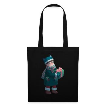 Manga Weihnachtsgeschenk - Stoffbeutel - Schwarz - Vorne