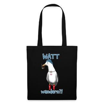 Watt en randonnée? Seagull Captain Sea - Sac en tissu - noir - Devant