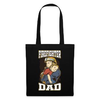 Service d’incendie Papa Fête des pères - Sac en tissu - noir - Devant