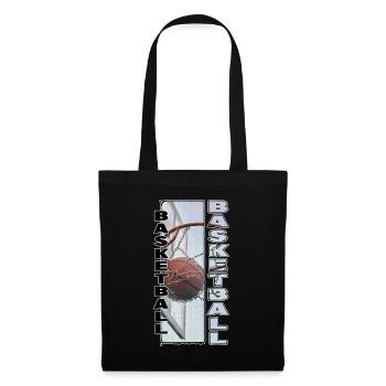 Basketteur Basketteur Basketteur Dunking Sport Player - Sac en tissu - noir - Devant