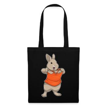 Bunny Bodybuilder Bodybuilding Sport - Tote Bag - black - Front
