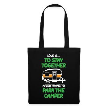 The Camper Van - Stoffbeutel - Schwarz - Vorne