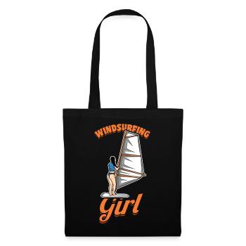 Girl Windsurfer - Tote Bag - black - Front