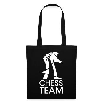 Équipe d’échecs Horse Knight Club Club Team - Sac en tissu - noir - Devant