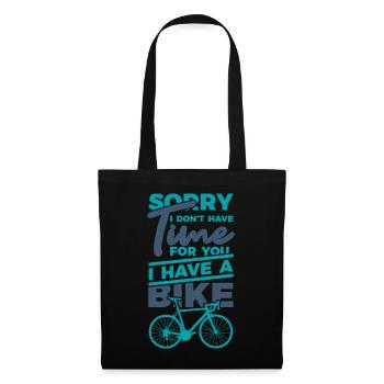 Funny cyclist's saying - Tote Bag - black - Front