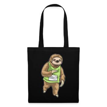 Sloth Jogger Jogging Sport - Tote Bag - black - Front