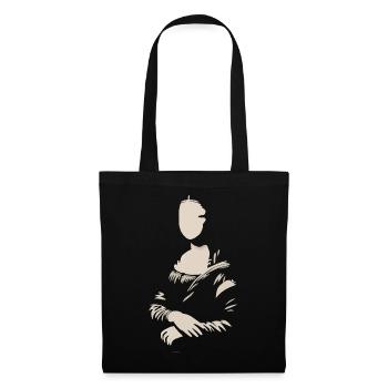Mona Lisa (La Joconde) blank - Stoffbeutel - Schwarz - Vorne
