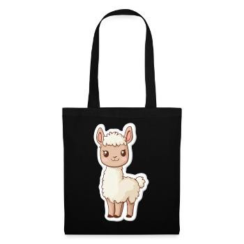 Llama Alpaca Llama Animal Gift - Tote Bag - black - Front
