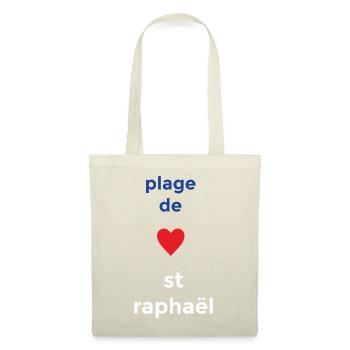 Un amour sincère pour la Plage de Saint-Raphaël - Sac en tissu - nature - Devant