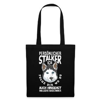 Drôle Husky Husky Propriétaire Husky Propriétaire Cadeau - Sac en tissu - noir - Devant