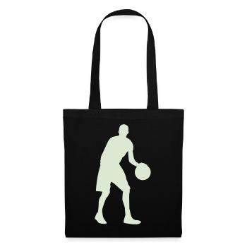 Basketball Silhouette Pastel Green - Tote Bag - black - Front