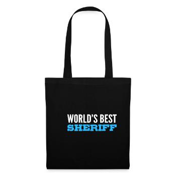 Le meilleur shérif du monde Policier dévoué Ge - Sac en tissu - noir - Devant