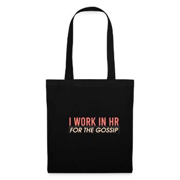 Je travaille au service des ressources humaines pour les Gossi - Sac en tissu - noir - Devant