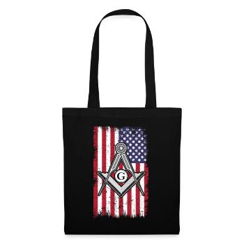 Masonic Freemasonry Fraternal - Stoffbeutel - Schwarz - Vorne