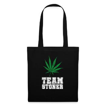Team Stoner vintage white - Stoffbeutel - Schwarz - Vorne