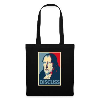 hegel discuter II philosophie, philosophe - Sac en tissu - noir - Devant