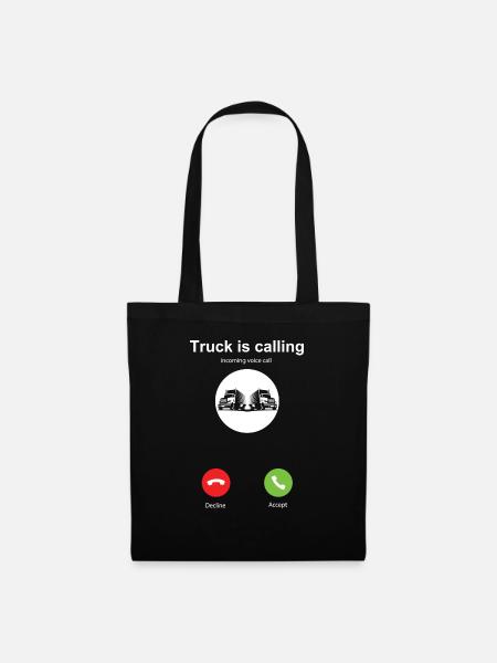 Mon camion appelle les chauffeurs routiers les chauffeurs routiers - Sac en tissu - noir