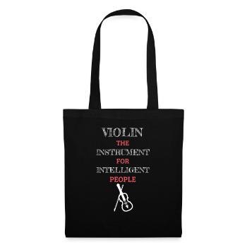 Instrument de violon pour la lumière des personnes intelligentes - Sac en tissu - noir - Devant