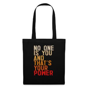 Personne n’est vous et c’est votre pouvoir - Sac en tissu - noir - Devant