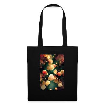 Lumières BG de Noël - Sac en tissu - noir - Devant