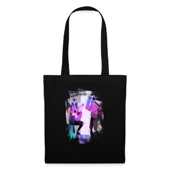 Music retro heavy metal Hard Rock Punk vinyl pop - Tote Bag - black - Front