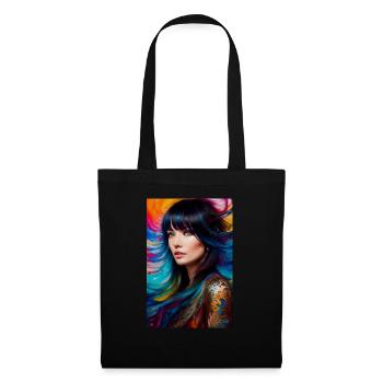 Beauté colorée 14 - Sac en tissu - noir - Devant