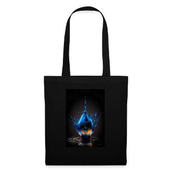 Drops blue 4 - Tote Bag - black - Front
