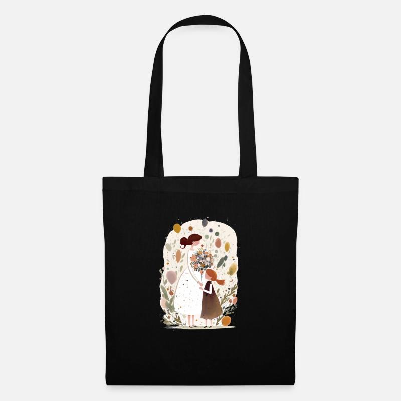 Mothers Day - Schlichtes Design zum Muttertag - Stoffbeutel - Schwarz