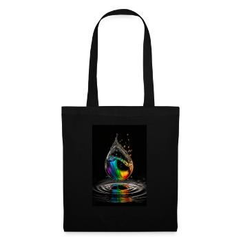 Drop arc-en-ciel 2 - Sac en tissu - noir - Devant