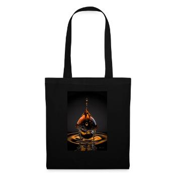 Gouttes magma 4 - Sac en tissu - noir - Devant
