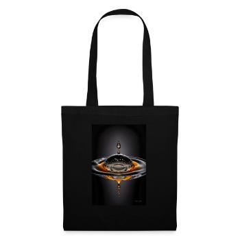Gouttes magma 3 - Sac en tissu - noir - Devant