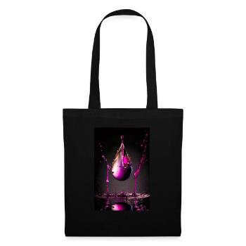 Tropfen magenta 3 - Stoffbeutel - Schwarz - Vorne