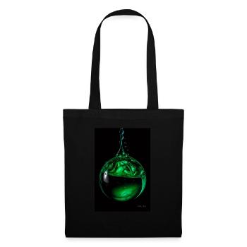 Drops green 5 - Tote Bag - black - Front