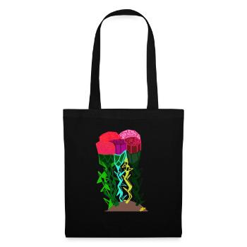 ROSES ET ÉPINES - Sac en tissu - noir - Devant