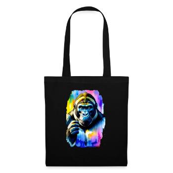 Gorilla #1 - Stoffbeutel - Schwarz - Vorne
