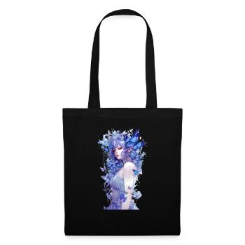 Morpho butterflies v4 - Sac en tissu - noir - Devant