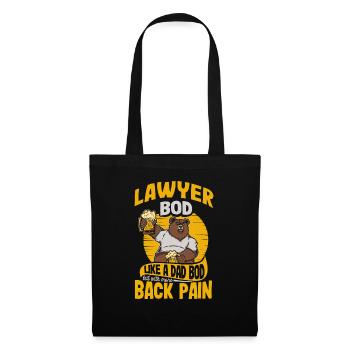 Avocat Bod Like A Dad Bod Drôle d’avocat Citation - Sac en tissu - noir - Devant
