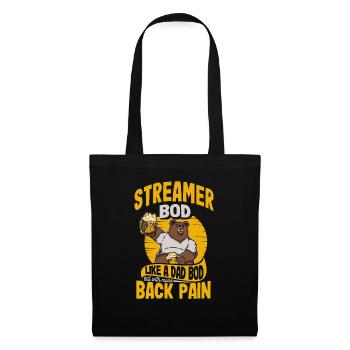 Streamer Bod Like A Dad Bod Content Creator Funny - Tote Bag - black - Front
