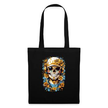 Crâne de sucre - Sac en tissu - noir - Devant