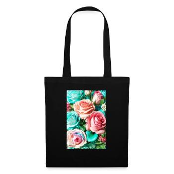 Floral 150 - Sac en tissu - noir - Devant