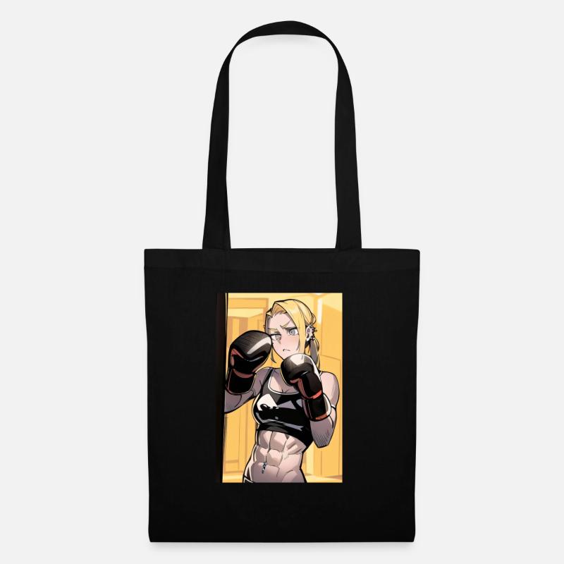 Boxer poster - Tote Bag - black