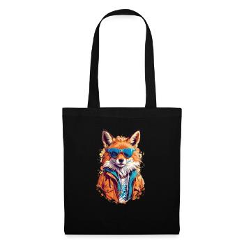 Cool Red Fox in Sunglasses - Tote Bag - black - Front