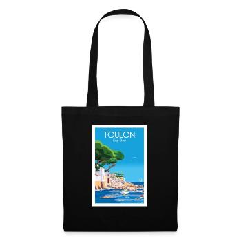 TOULON CAP BRUN - Sac en tissu - noir - Devant