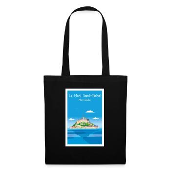 MONT SAINT MICHEL - Sac en tissu - noir - Devant