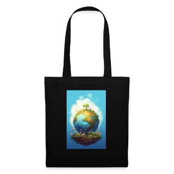 Sweet Planet Earth Design Changement climatique - Sac en tissu - noir - Devant
