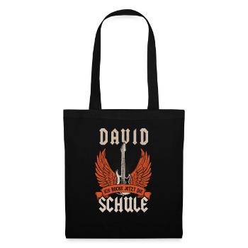 Schoolchild David I'm rocking the first day of school now - Tote Bag - black - Front