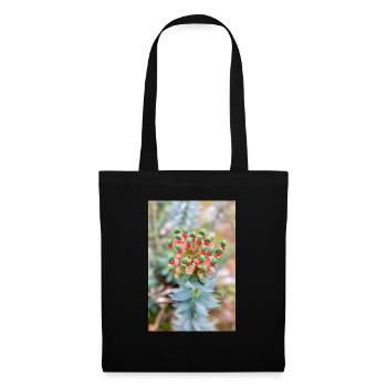 blooming colorful Wolfsmilch (Euphorbia) flower - Tote Bag - black - Front