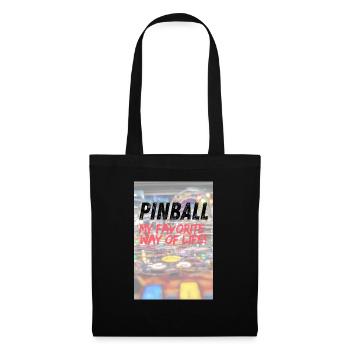 Pinball my favorite way of life Poster - Tote Bag - black - Front