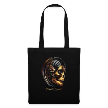 santa muerte - Sac en tissu - noir - Devant