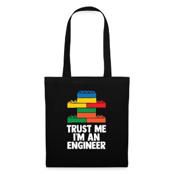Brick Builder Brick Building Master Builder - Tote Bag - black - Front